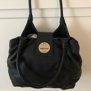 Black Kate Spade double handle purse